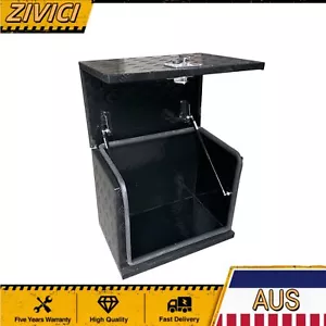 Black Aluminium ToolBox Under Tray Ute Toolbox Generator Storage Truck Traile - Picture 1 of 4