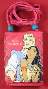 Disney Pocahontas Crossbody Kinder Tasche Hänge Geldbörse - Rot - RAR Vintage 90er - Bild 1 von 5