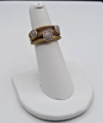 Charriol 18k Gold Triple Cable Ring - Image 1 of 4