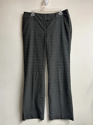 AXCESS LIZ CLAIBORNE WOMEN GRAY FLATFRONT TROUSER DRESS PANTS STICHED SZ 12 - Изображение 1 из 4