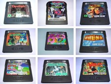 SEGA GAME GEAR - EUROPEAN GAMES - CARTRIDGE ONLY - A-N