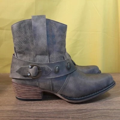 Pierre Dumas Western Botas Vaqueras Correa Country Marrón Zapatos TALLAS NUEVAS EN CAJA SH8 Foto 1 de 4