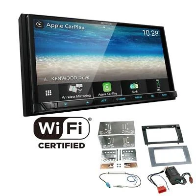 Kenwood Radio WiFi CarPlay Android  für Audi A4 04-09 anthrazit vollaktiv Bose - Bild 1 von 4