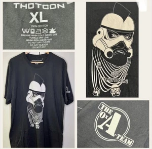 T-shirt THOTCON nuova uomo XL Mr. T Stormtrooper The X A-Team Chicago Convention - Foto 1 di 17