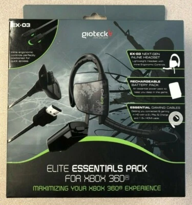 Gioteck ELPXB3-11-EE Elite Essentials Pack Xbox 360 **NEW / Factory Sealed** - Image 1 of 4