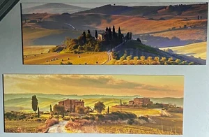 2 hochwertige TOSKANA-Landschaftsbilder im Format 50 x 150 cm * Panorama 1:3 NEU - Bild 1 von 3