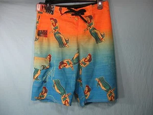 Neu mit Etikett Hang Ten Hula Mädchen Herren Badeanzug - Boardshorts - Bild 1 von 4