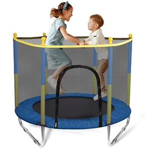 Kindertrampolin mit Netz Kinder Trampolin Indoor Outdoor Mini Jumping Trampolin - Bild 1 von 12