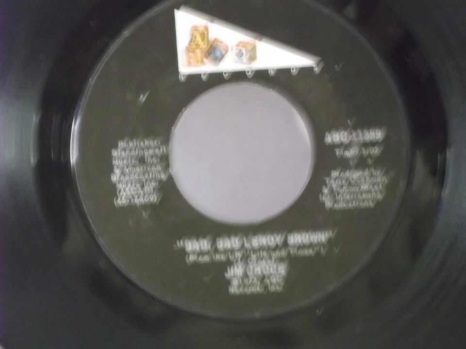 Jim Croce,ABC 11359"Bad,Bad Leroy Brown"US,7" 45,1973 classic folk rock hit,Mint - Image 1 of 2