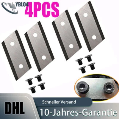 Wendemesser Messer M6 Schrauben Set Garten Häcksler Elektroscharfe Klinge Metall - Bild 1 von 4