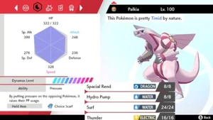 Pokemon Sword and Shield 6iv Shiny Palkia - FAST DELIVERY! - Picture 1 of 1