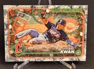2024 Topps Holiday - Steven Kwan #H159 Holiday Tree Cleveland Guardians Baseball - Picture 1 of 2