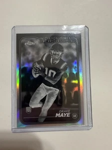 2024 Topps Chrome - Rookies Drake Maye #203 rifrattore negativo (RC) - Foto 1 di 1