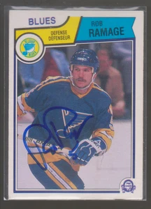Autogramm 83/84 OPC Rob Ramage - Blues - Bild 1 von 1