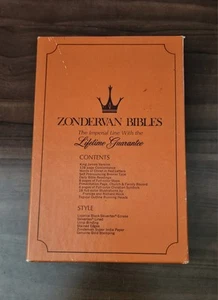 Zondervan Red Letter Text Bible KJV Lollipop In Original Box - Picture 1 of 12