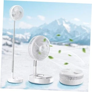 Portable Table Fan, Rechargeable Personal Fan with 48-Hour Battery, 3 Speeds, - Picture 1 of 8