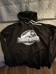 Authentic Universal Studios Jurassic World Velocicoaster Hoodie Sweatshirt XL - Picture 1 of 5