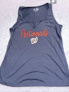 MLB Washington Nationals Navy Tank Top Sleeveless Shirt campus lifestyle L NWT - Bild 1 von 12