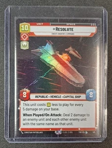 Star Wars Unlimited - Resolute, Under Anakin's Command TWI 418 Hyperspace Foil - Bild 1 von 2