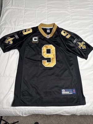 REEBOK DREW BREES #9 JERSEY NEW ORLEANS SAINTS PARCHE PARA HOMBRE TALLA 52 NFL C Foto 1 de 4