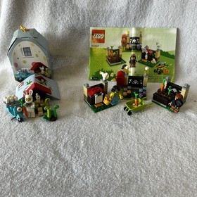 LEGO Seasonal: Easter Egg Hunt 40237 & Easter Bunny House 853990 Used Complete