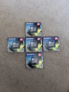 Sony Premium Recordable Mini Discs MDW74B - New - Sealed - Set of 5 - Picture 1 of 2