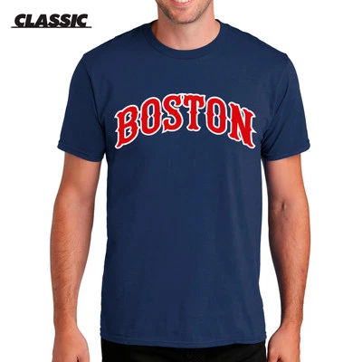 Boston Tiffany Arch Navy Classic T-Shirt - Red Sox Mlb Tshirt Redsox Baseball Foto 1 de 3