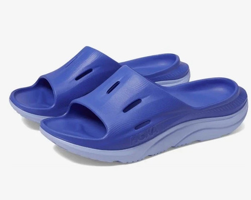 HOKA ONE ONE HOKA Ora Recovery Slide 3 Sandali Uomo Taglia 11 W 13 Blu Stellare Mirage NUOVI
