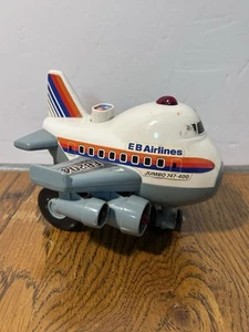 Avión de juguete EB Airlines pequeño Jumbo Jet probado funciona - Imagen 1 de 7