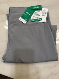 Izod men's golf/casual pants. Swingflex, slim fit. Grey. 29 X 30. NWT. - Picture 1 of 11