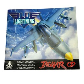 Vintage 1995 Atari Jaguar CD Blue Lightning Video Game Instruction Manual Only