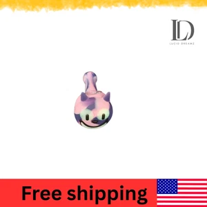 4,1 Zoll verschiedene Farben Katzenstil Silikon Handpfeife mit integriertem Glasschirm - Bild 1 von 3