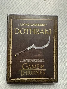 GAME OF THRONES Living Language DOTHRAKI Conversational Language Course Book CD - Imagen 1 de 4