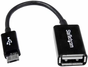 STARTECH - Zwart Micro USB On-The-Go Adapter - Afbeelding 1 van 1