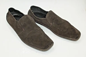 PRADA Herren Schuhe Gr. 12 Europa 46 Braun Wildleder Made in Italy S9415 - Bild 1 von 5