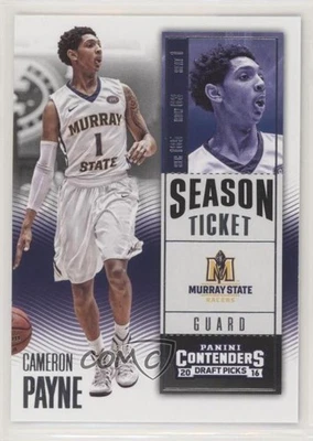 Boleto de temporada 2016-17 Panini Contenders selecciones del draft Cameron Payne #13 Foto 1 de 2