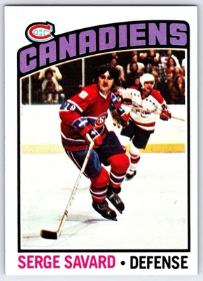 1976-77 Topps #205 - Serge Savard Montreal Canadiens (NM) *HGCARDS* - Image 1 of 2