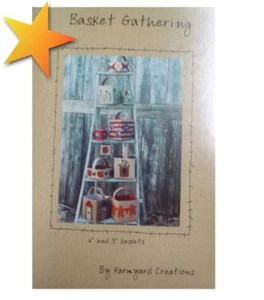 Basket Gathering by Farmyard Creations 6" and 3" Basket Patterns Designs WE32569 - Foto 1 di 1