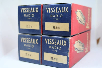 AMPLIFICADOR EL3N TUBE QUAD NOS NUEVO EN CAJA CUARTETO EMPAREJADO FRANCIA VISSEAUX P8A EJÉRCITO ESTÉREO Foto 1 de 4