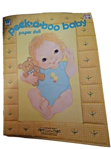 Vintage PEEK-A-BOO BABY Paper Doll Book Whitman 1981 Uncut - Picture 1 of 4