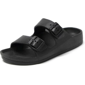 Athlefit Women's Double Buckle EVA Sandals Comfortable Slip on Slide Sandal SZ 6 - Picture 1 of 4