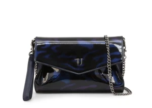 Borsa a tracolla Trussardi Jeans blu vernice tracolla catena nuova - Foto 1 di 12