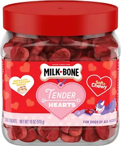 Limited Edition Valentine's Tender Hearts Soft & Chewy Dog Treats, 18 Ounce - Picture 1 of 9