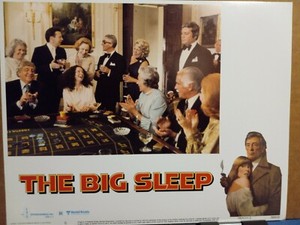 Lobby Card 1978 THE BIG SLEEP Robert Mitchum Jimmy Stewart cast gambling