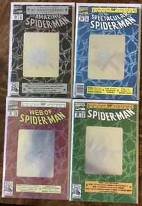 Juego de hologramas Spider-Man 30 aniversario en estado bastante bueno/casi nuevo Amazing 365 1st Spider-Man 2099 1992 - Imagen 1 de 5