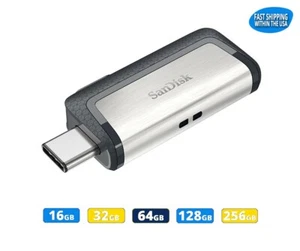 SanDisk Ultra Dual Drive SDDDC2 USB Type-C 16GB 32GB 64GB 128GB 256GB lot - Picture 1 of 14