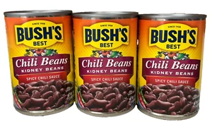Bush's Best Chili Beans Kidney Beans in Spicy Chili Sauce 16 oz (3 Pack) - Picture 1 of 1