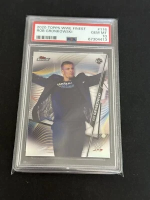 Rob Gronkowski 2020 Topps WWE Finest Rookie RC PSA 10 #116 - Image 1 of 2