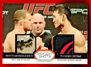 2011 Topps UFC SHOWDOWN SHOTS SSORMO Nate Marquarot vs Yushin Okami MULTI - Picture 1 of 2