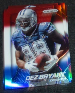 2014 Panini Prizm Football rot weiß blau RWB REFRAKTOR SP ~ Dez Bryant #3 Dallas - Bild 1 von 1